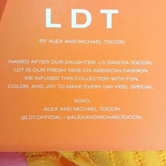 LDT Daphne pink/ yellow color block V-neck and back tiered skirt maxi dress - Picture 14 of 15